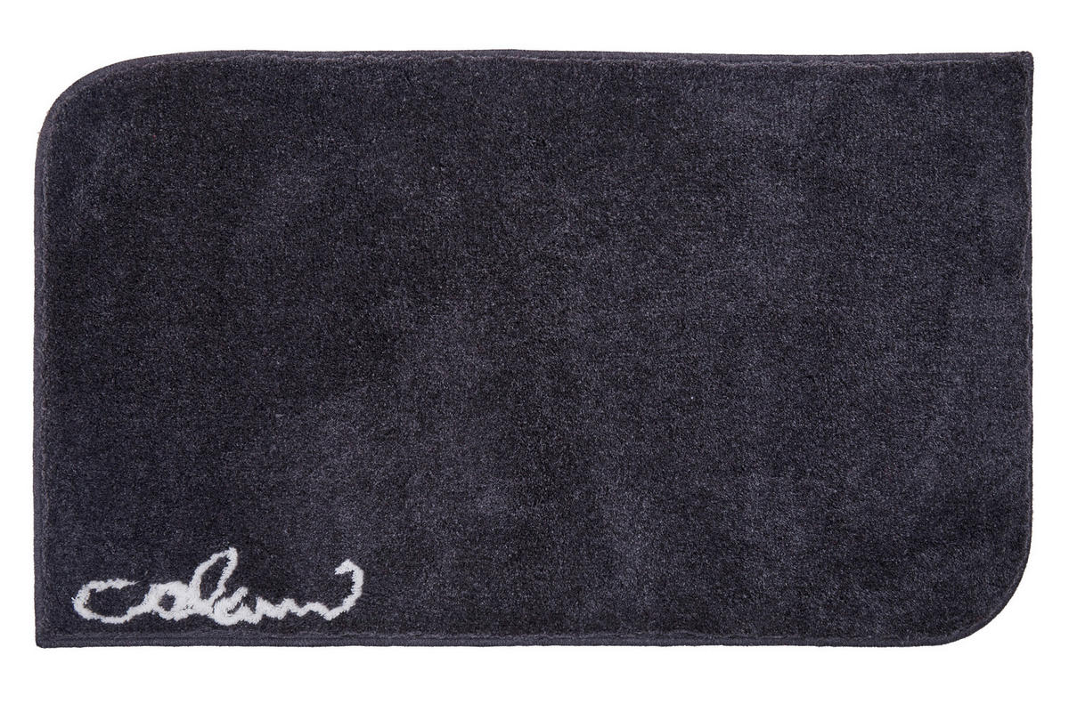 BADTEPPICH Anthrazit 70/120 cm  - Anthrazit, Basics, Kunststoff/Textil (70/120cm) - Grund