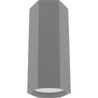 DECKENSTRAHLER Hexa 6,5/13 cm   - Grau, Basics, Holz (6,5/13cm)