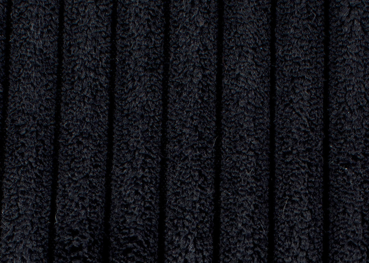 ECKSOFA Schwarz Cord  - Schwarz, KONVENTIONELL, Kunststoff/Textil (250/314cm) - Carryhome