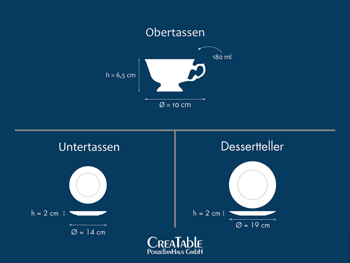 KAFFEESERVICE Weiß Frederike weiss 18-teilig  - Weiß, Basics, Keramik - Creatable