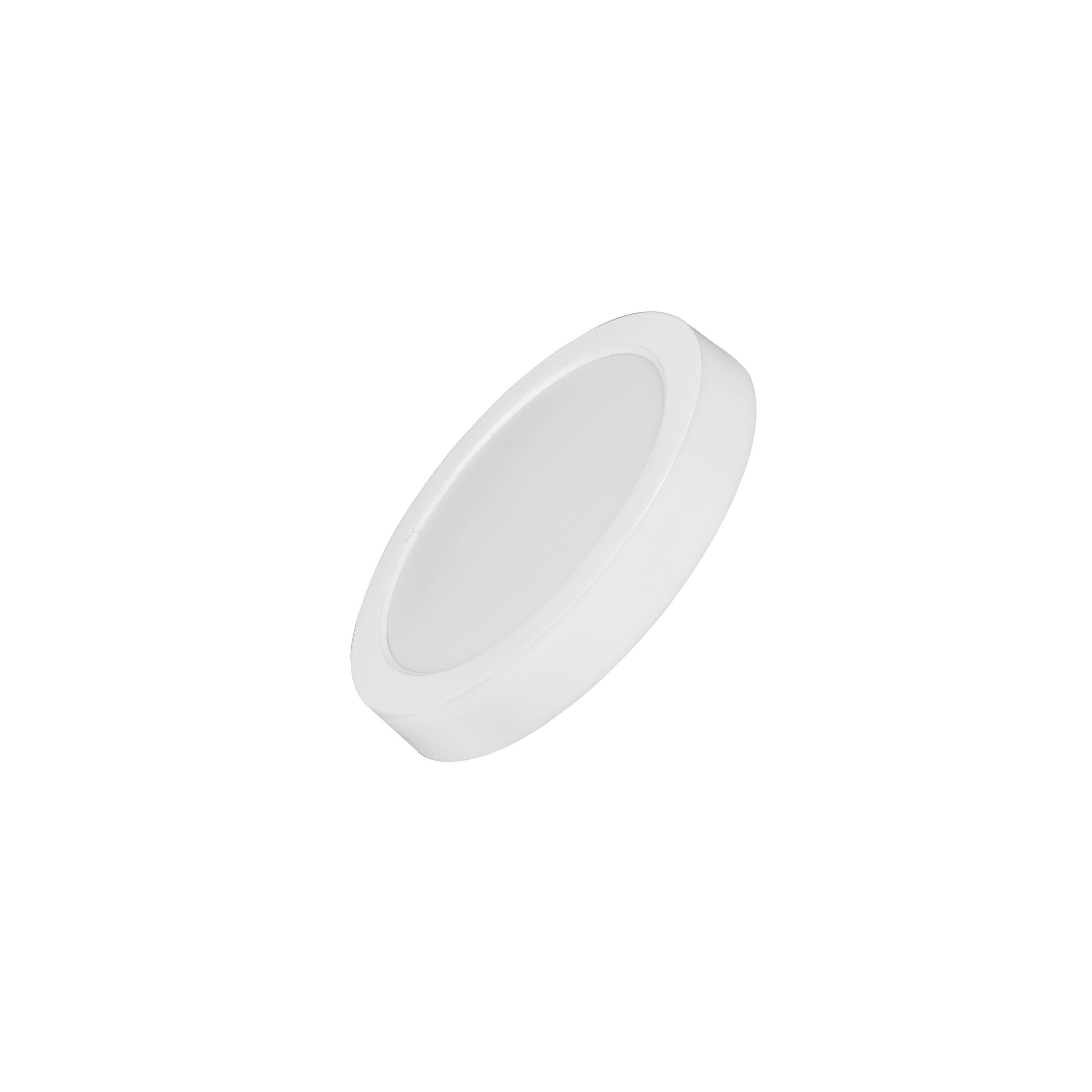 LED-PANEL  DIA114 6W 490LM 3000/4000/6500K IP20  490 lm 3000/4000/6500 K   - bela, Basics, umetna masa (11,4/3cm)