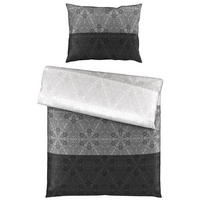 BETTWÄSCHESET Satin 160/210 cm  60 cm/80 cm  - Schwarz, Konventionell, Textil (160/210cm) - Esposa