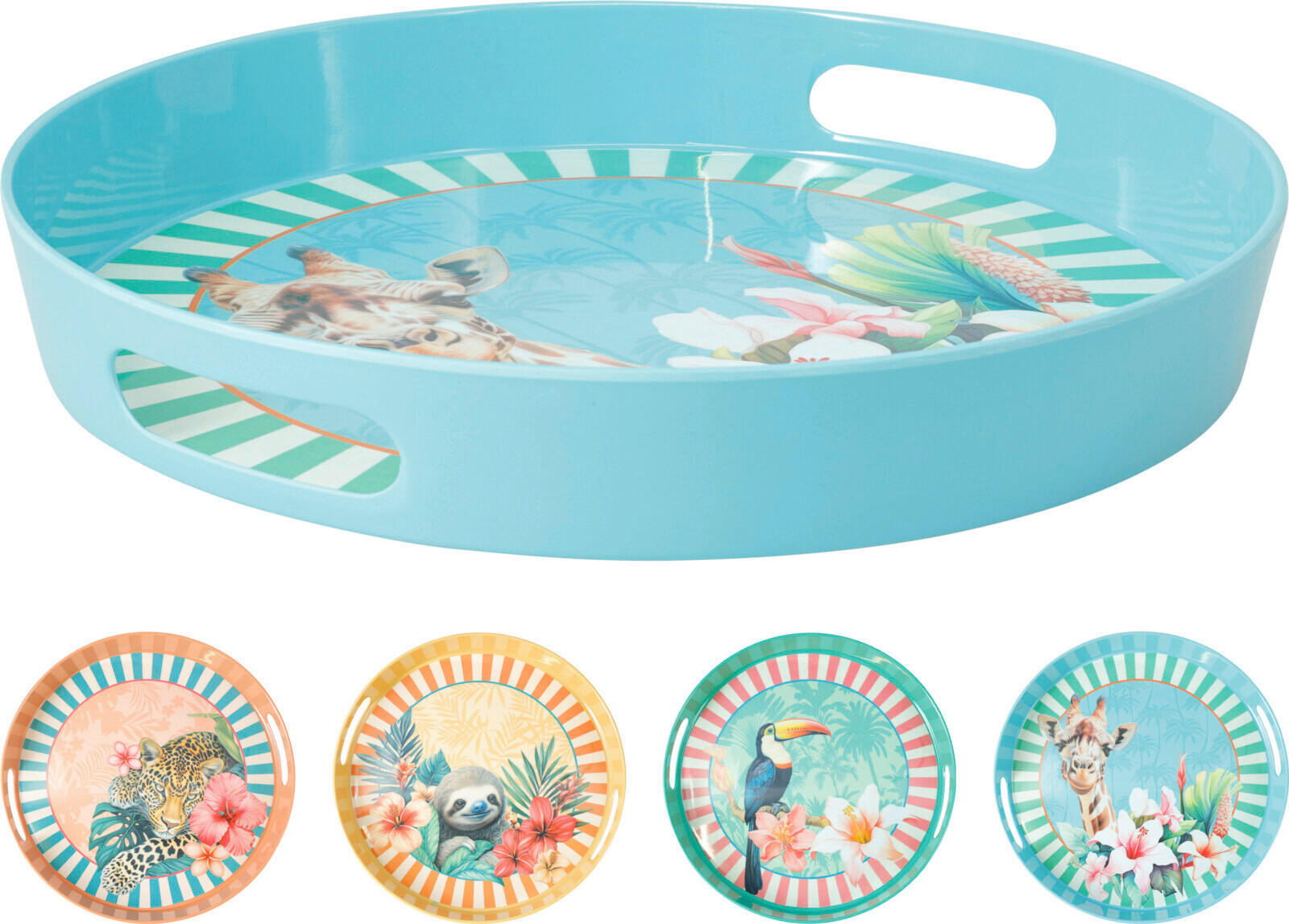 SERVÍROVACÍ PODNOS    - viacfarebná, Basics, plast (30/30/4cm)