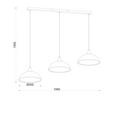 HÄNGELEUCHTE 106/30/150 cm  - Weiß, Trend, Glas/Metall (106/30/150cm) - Novel