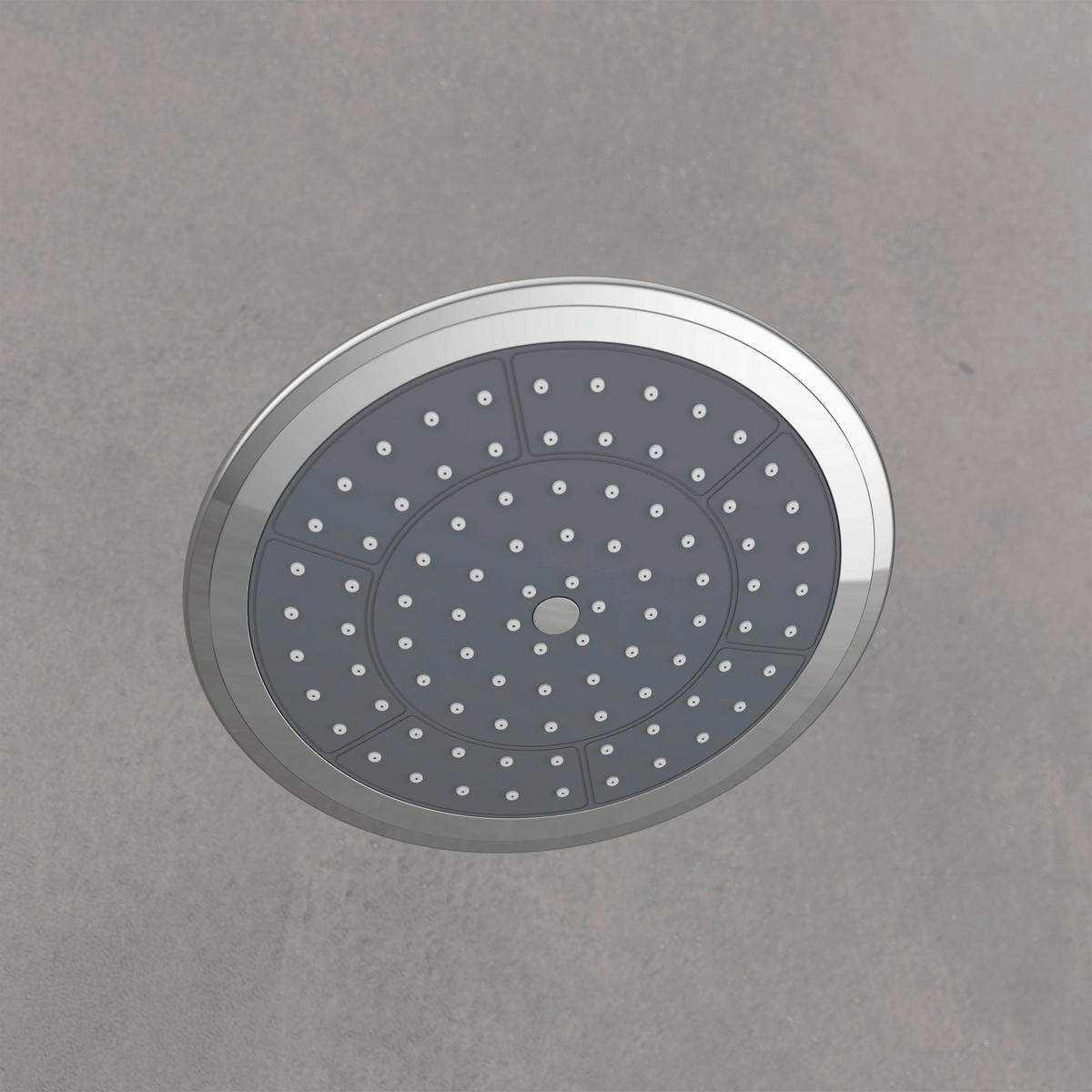 DUSCHKOPF   - Chromfarben/Dunkelgrau, Design, Kunststoff (22/8/22cm) - Schütte