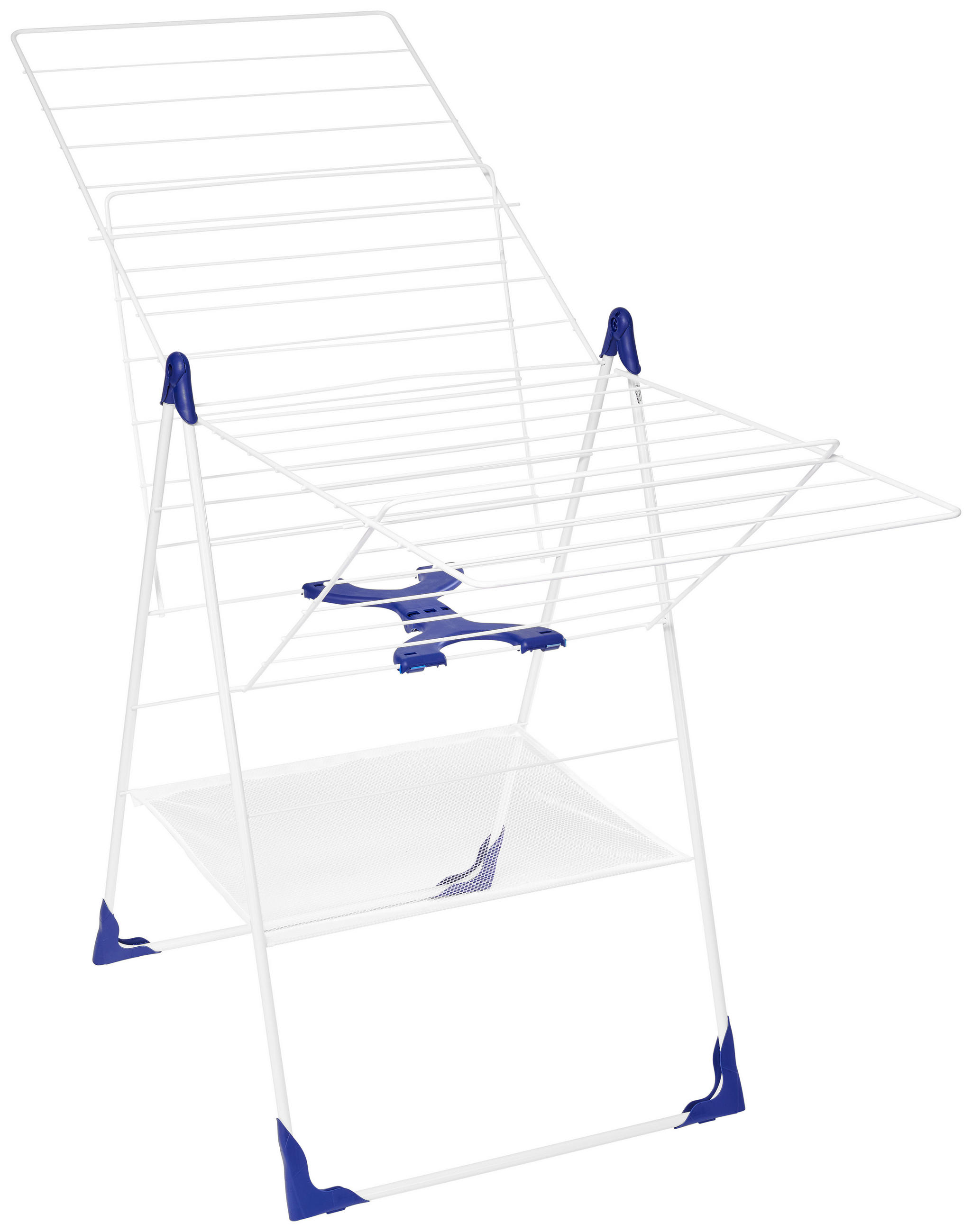 STANDTROCKNER Classic 250 Flex 151/61/94 cm  - Blau/Weiß, Basics, Kunststoff/Metall (151/61/94cm) - Leifheit