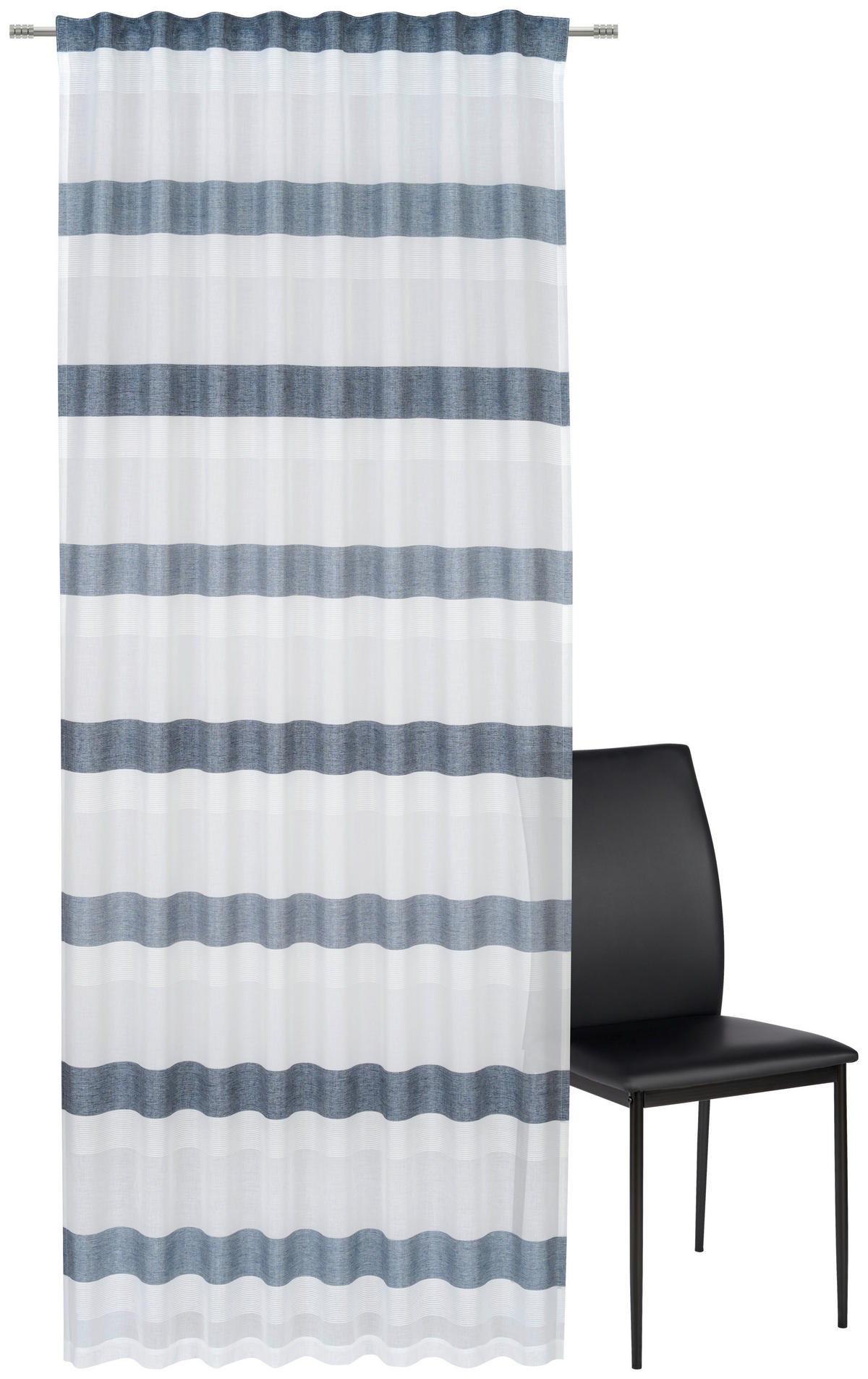 GOTOVA ZAVJESA plava 135/245 cm   - plava, Basics, tekstil (135/245cm) - Esposa