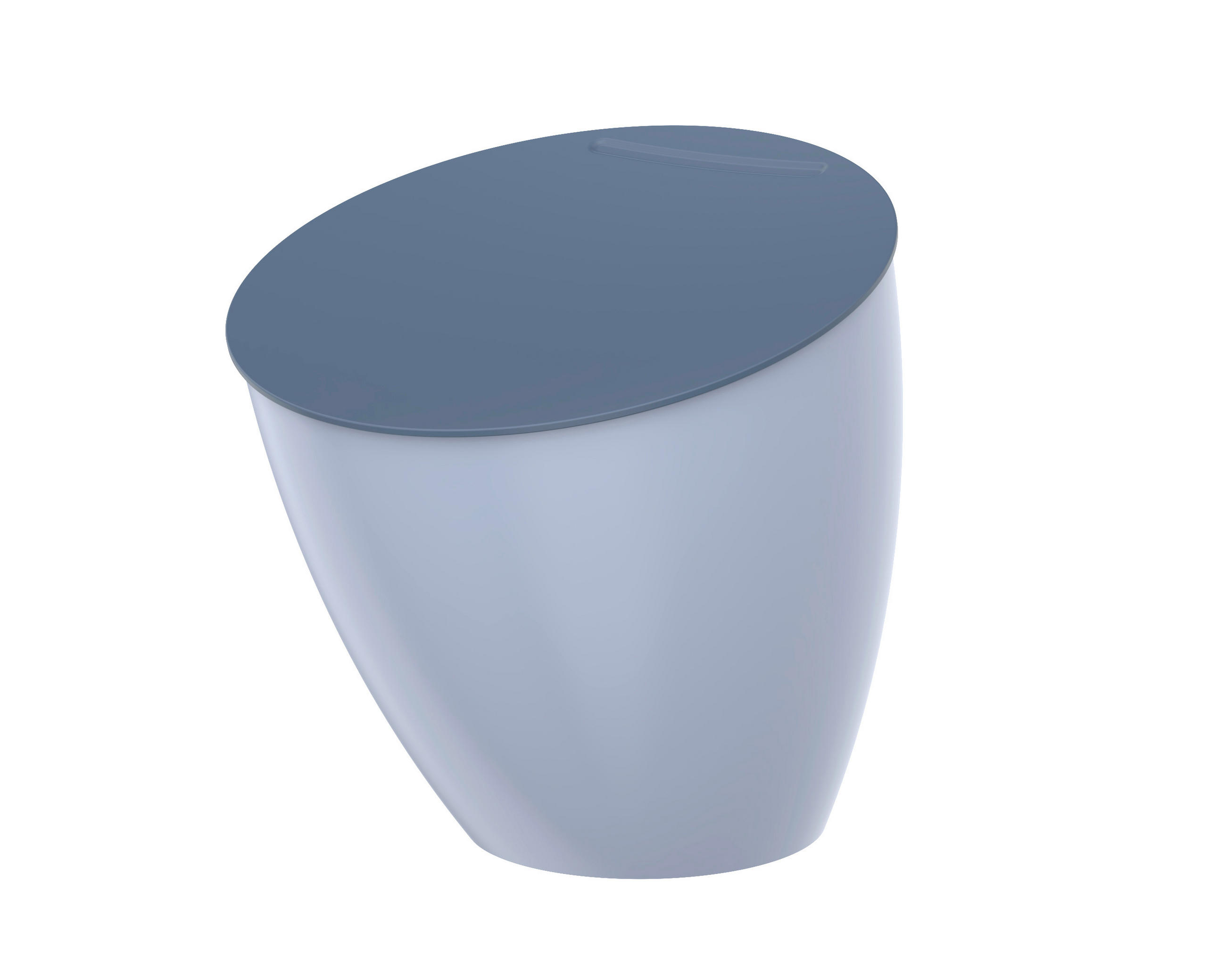 ABFALLSAMMLER Calypso 2,2 L  - Blau, KONVENTIONELL, Kunststoff (17,5/17,5/18,4cm) - Mepal