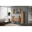 SPIEGELSCHRANK 80/64/20 cm  - Eichefarben/Silberfarben, KONVENTIONELL, Glas/Holzwerkstoff (80/64/20cm) - Xora
