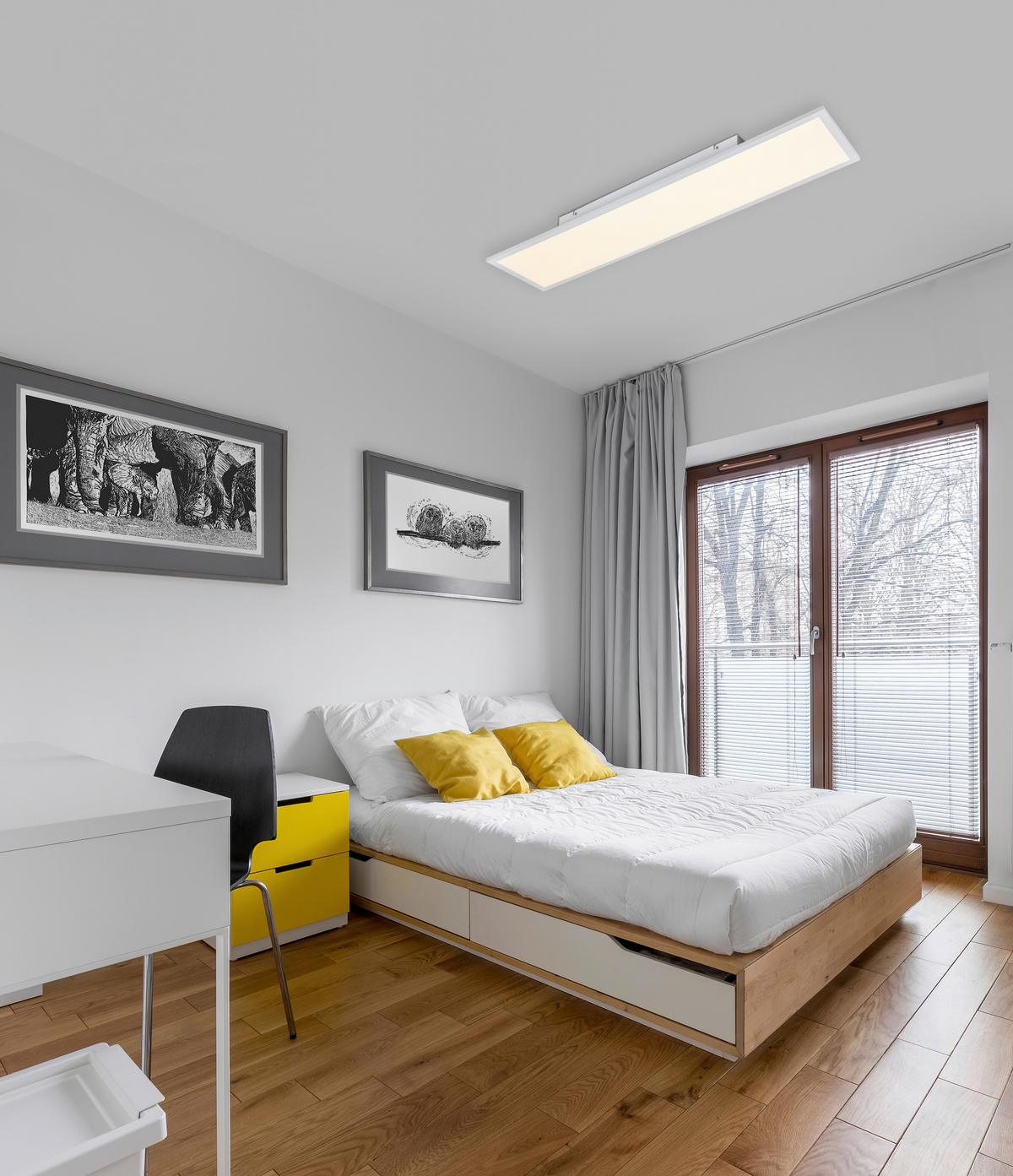 LED-PANEEL 119,5/29,5/4,7 cm  - Weiß, Trend, Kunststoff/Metall (119,5/29,5/4,7cm) - Novel
