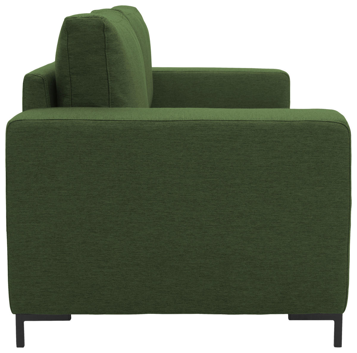 BIGSOFA Webstoff Grün  - Schwarz/Grün, Design, Textil/Metall (242/88/88cm) - LOOKS by W.Joop