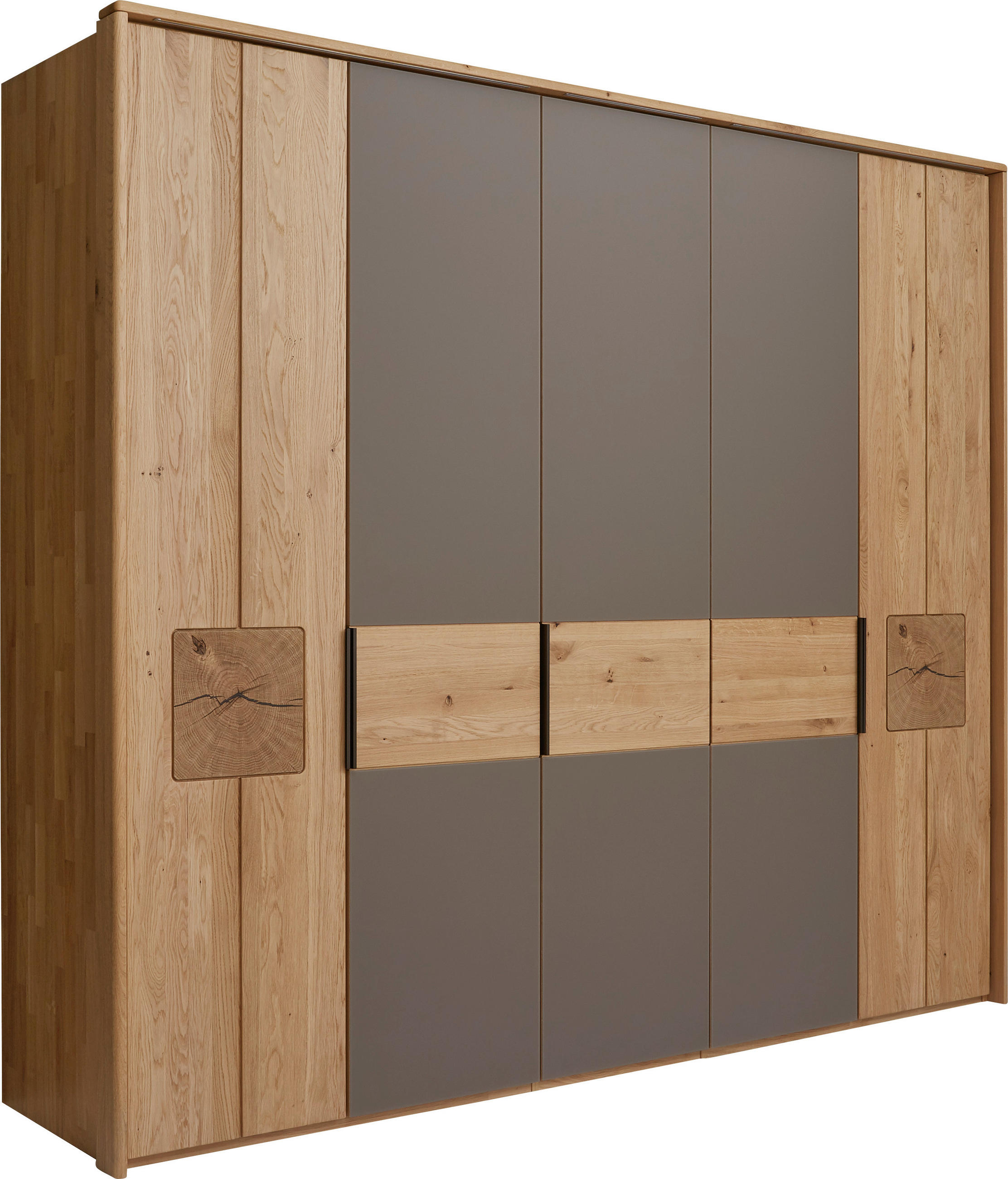 DREHTÜRENSCHRANK in Eichefarben  - Eichefarben/Braun, Natur, Holz/Holzwerkstoff (251,9/223,3/62cm) - Valnatura