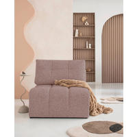 SOFAELEMENT  in Rot  - Rot/Schwarz, Design, Textil (96/94/96cm) - MID.YOU