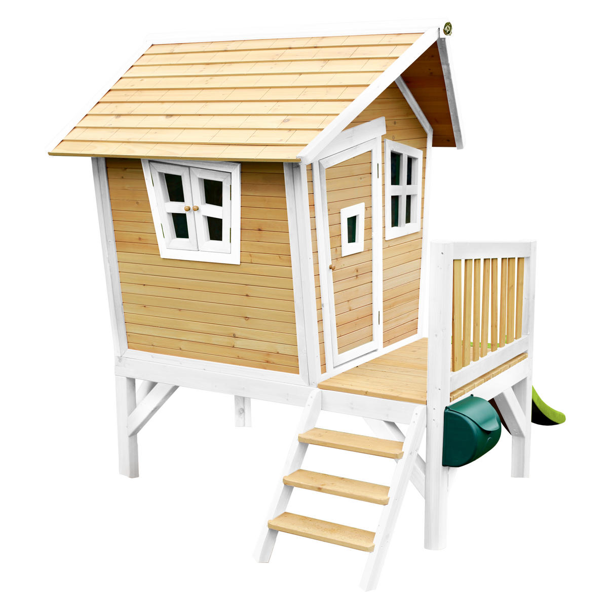 SPIELHAUS ROBIN 264/203/177 cm axi  - Weiss/Braun, Basics, Holz/Kunststoff (264/203/177cm)