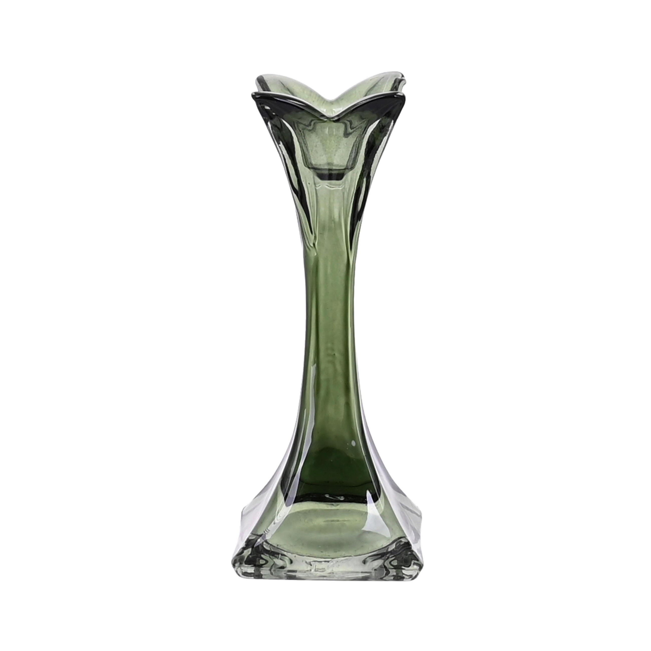 KERZENHALTER - Grün, Trend, Glas (5,1/13/5,1cm) - Ambia Home
