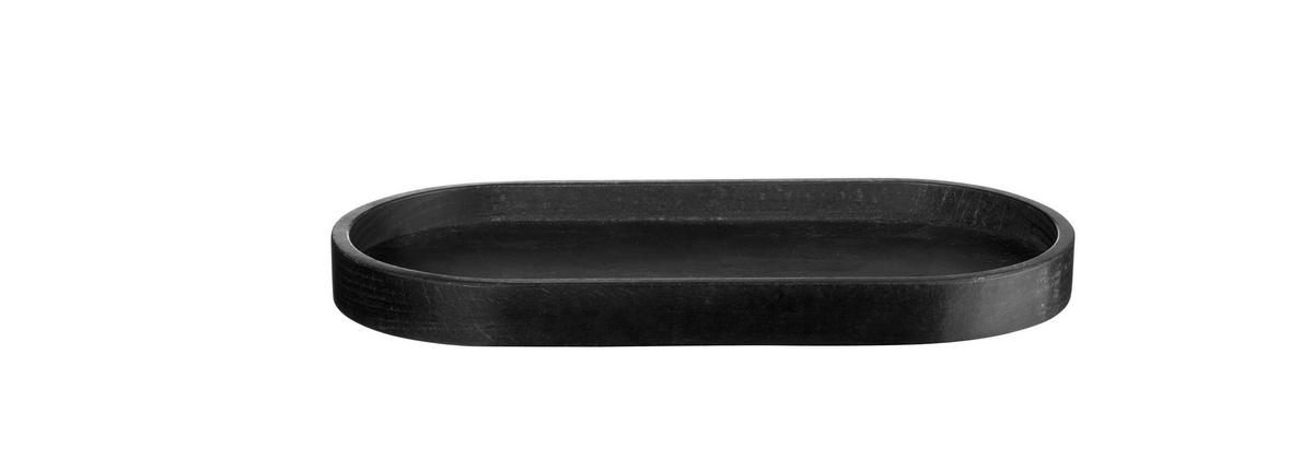 SERVIERTABLETT  11/23 cm   - Schwarz, Natur, Holz (11/23cm) - ASA