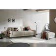 BIGSOFA in Cord Creme  - Creme/Schwarz, MODERN, Kunststoff/Textil (278/93/112cm) - Carryhome