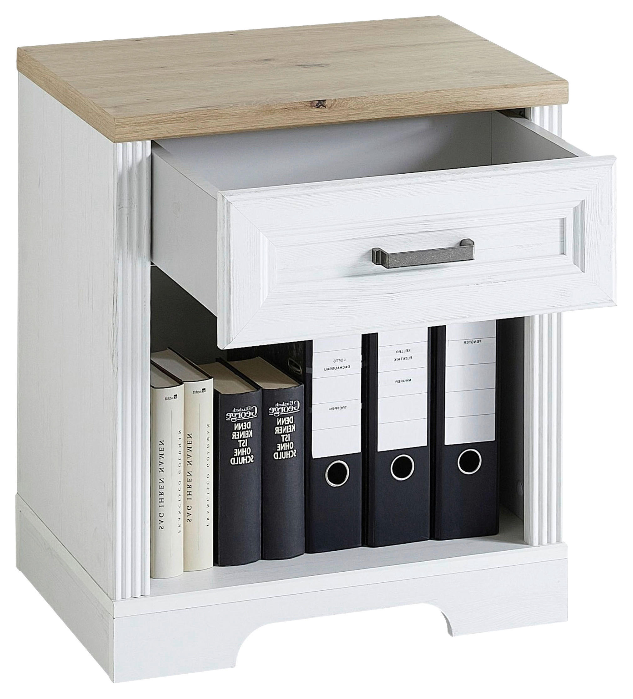 ROLLCONTAINER 54/62/39 cm  - Eiche Artisan/Pinienfarben, KONVENTIONELL, Holzwerkstoff/Metall (54/62/39cm) - Carryhome
