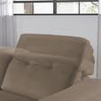 ECKSOFA  in Echtleder Hellbraun Kopfteilverstellung  163/305 cm  - Hellbraun/Eichefarben, Design, Leder/Holz (163/305cm) - Novel