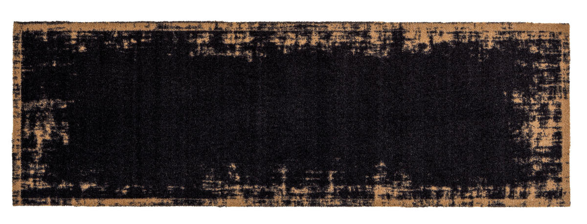 KUHINJSKA STAZA  crna, tamnonarandžasta     - crna/tamnonarandžasta, Dizajnerski, tekstil (50/150cm)