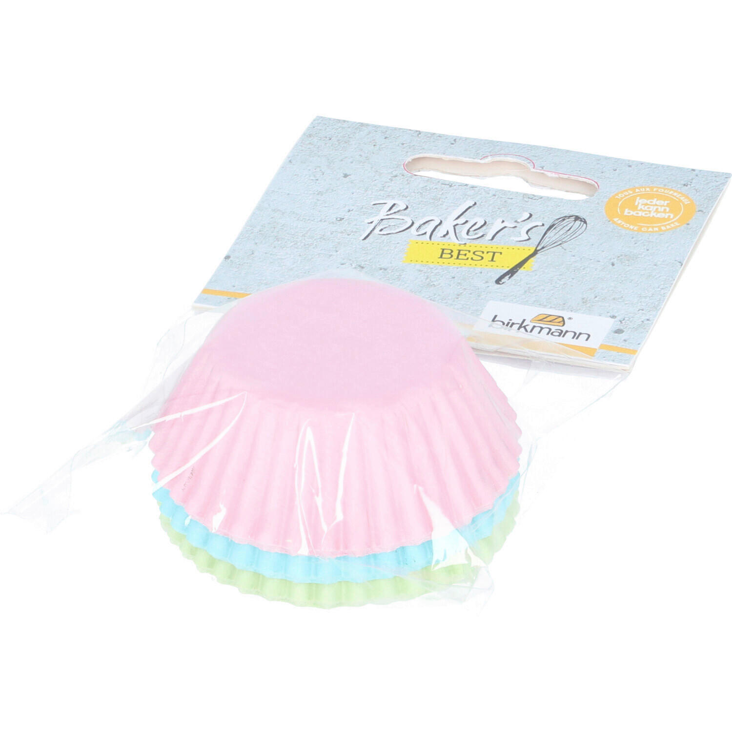 Muffinsformar 75-pack - multicolor, Basics, papper (4,5/2,5/4,5cm) - Birkmann