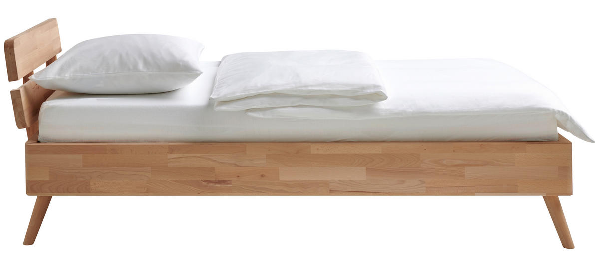 BETT 90/200 cm  in Kernbuche   - Kernbuche, Natur, Holz (90/200cm) - MID.YOU