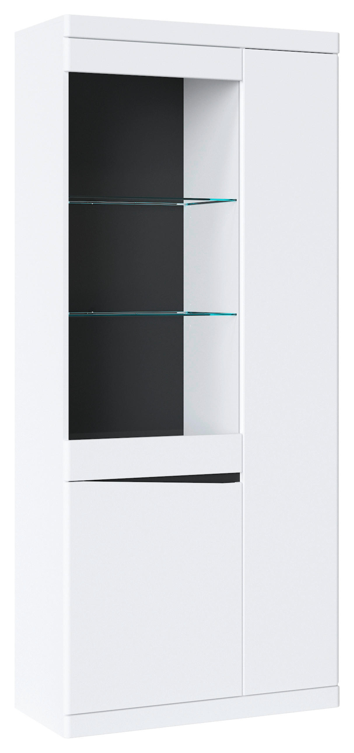 Vitrine Turino Neo Weiß B: 86 cm