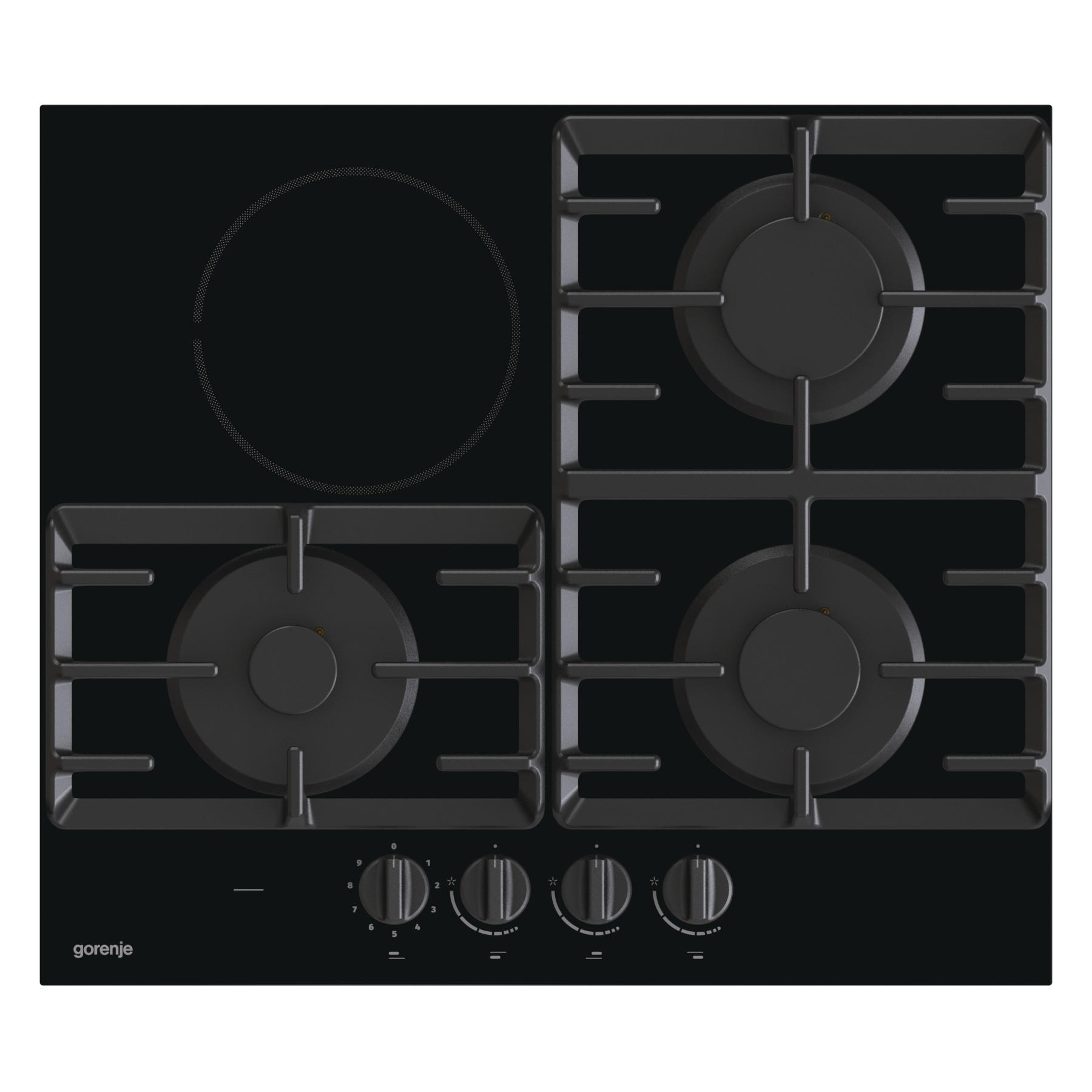 PLOČA GCE681BSC - siva/crna, Basics (59,5/10,5/51cm) - Gorenje
