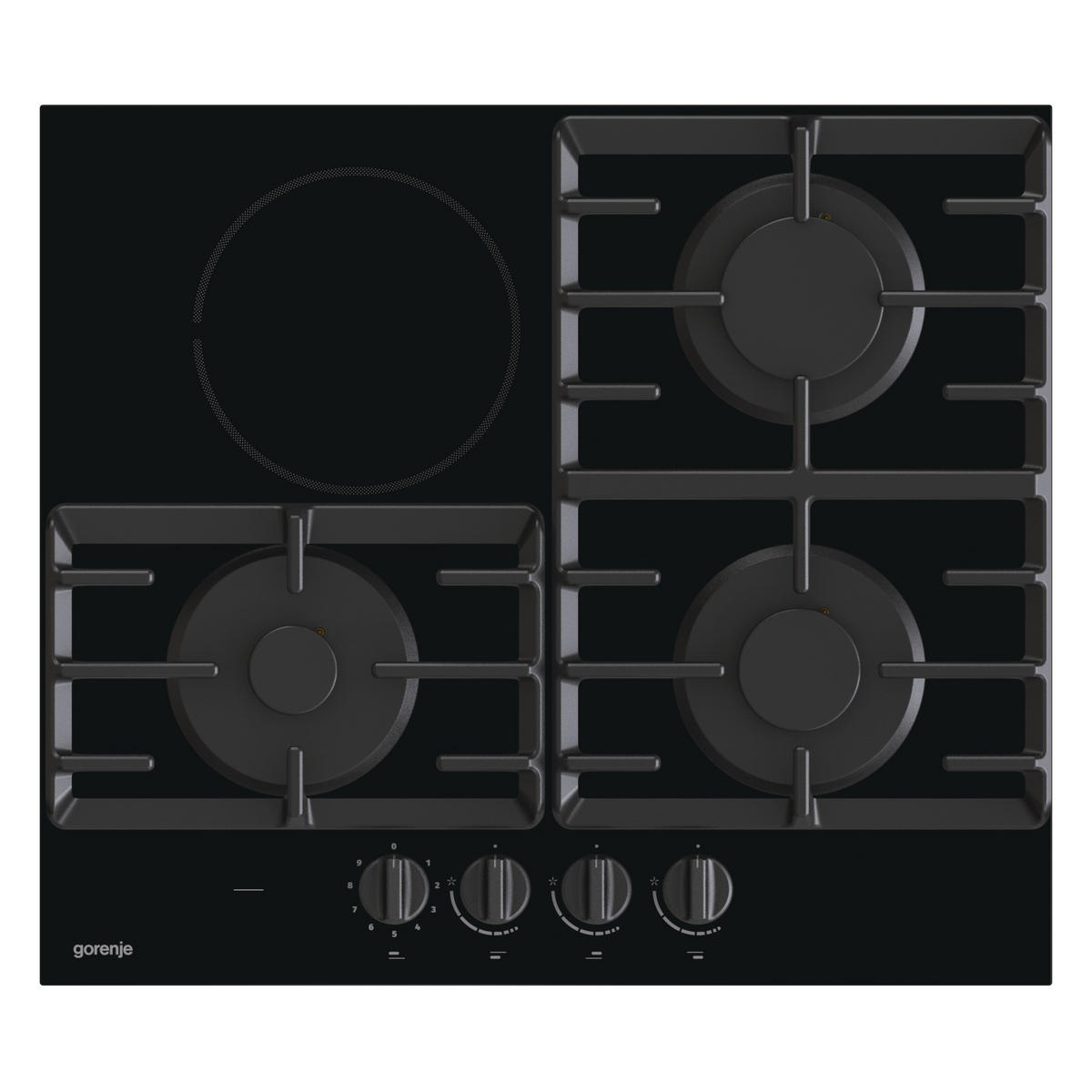 PLOČA GCE681BSC - siva/crna, Basics (59,5/10,5/51cm) - Gorenje