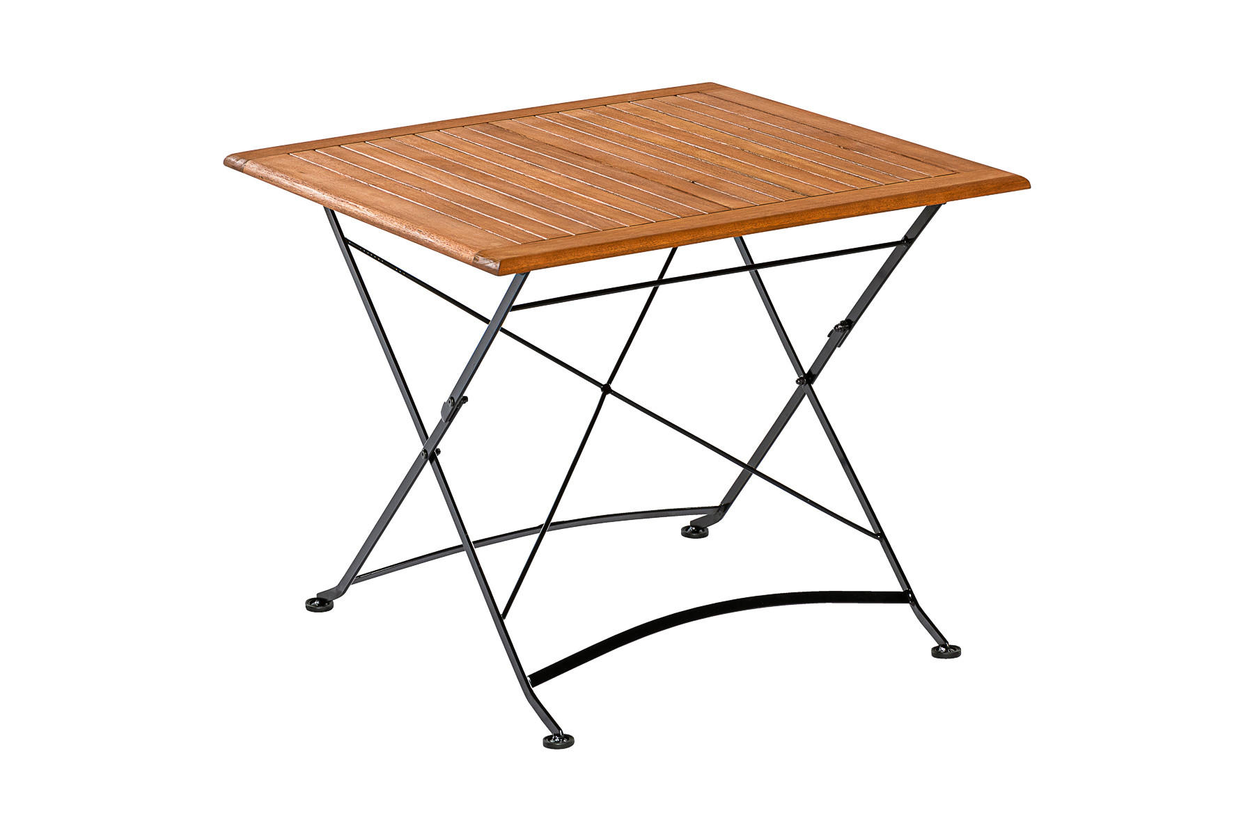 Gardenson Gartentisch Schlossgarten Graphit, Natur 75x75x75 cm
