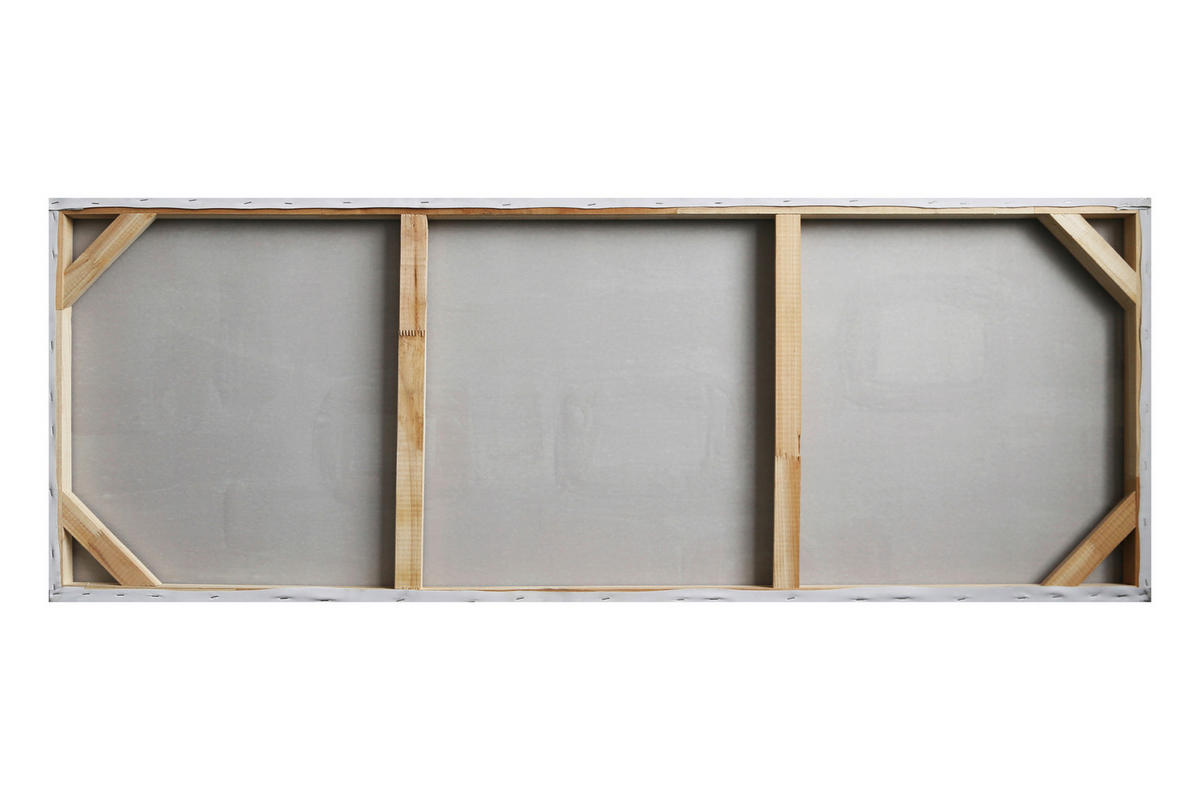 OLJNA SLIKA  55/150 cm   - modra/rumena, Trend, tekstil/les (55/150cm) - Monee