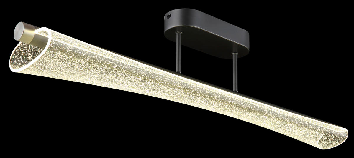 LED-DECKENLEUCHTE 81/12/19 cm   - Klar/Anthrazit, Design, Kunststoff/Metall (81/12/19cm) - Globo