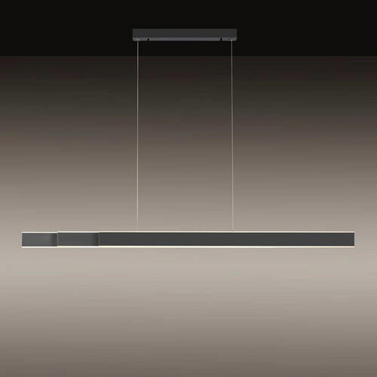 LED-HÄNGELEUCHTE 179/4,8/120-180 cm    - Anthrazit, Design, Kunststoff/Metall (179/4,8/120-180cm) - Neuhaus PURE