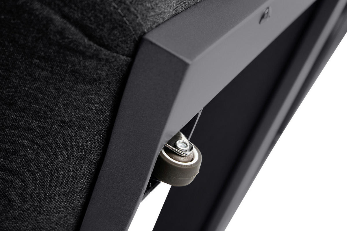 SONNENLIEGE 213/33/90 cm  - Anthrazit/Grau, Basics, Textil/Metall (213/33/90cm) - Kettler