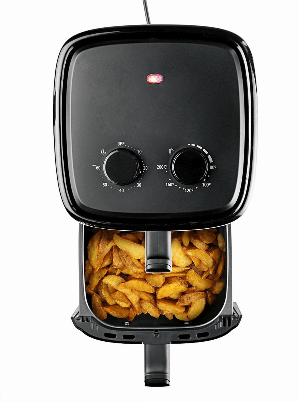 HEIßLUFTFRITTEUSE GOURMETmaxx 3,2 L  - Schwarz, Basics, Kunststoff (34,1/25,4/30cm) - GOURMETMAXX