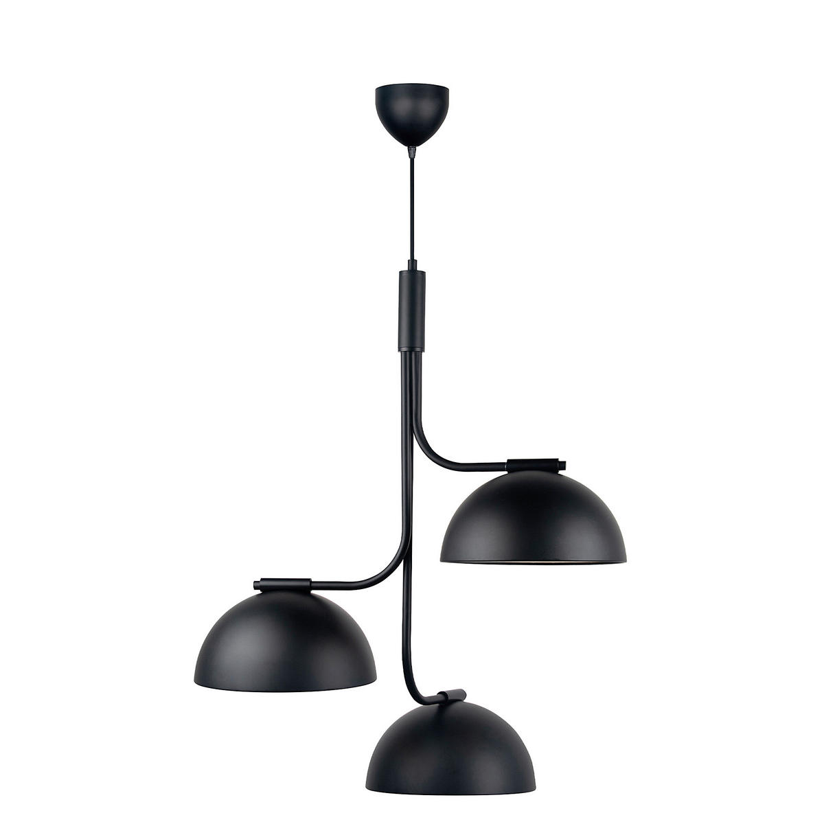 HÄNGELEUCHTE Tullio 60/73 cm   - Schwarz, Design, Metall (60/73cm) - Nordlux
