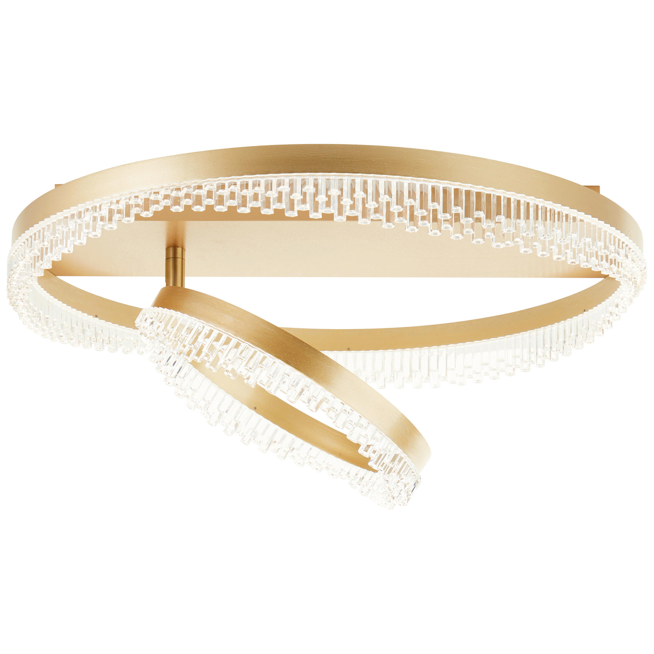 LED-DECKENLEUCHTE 61/13 cm   - Goldfarben, Design, Kunststoff/Metall (61/13cm) - Brilliant