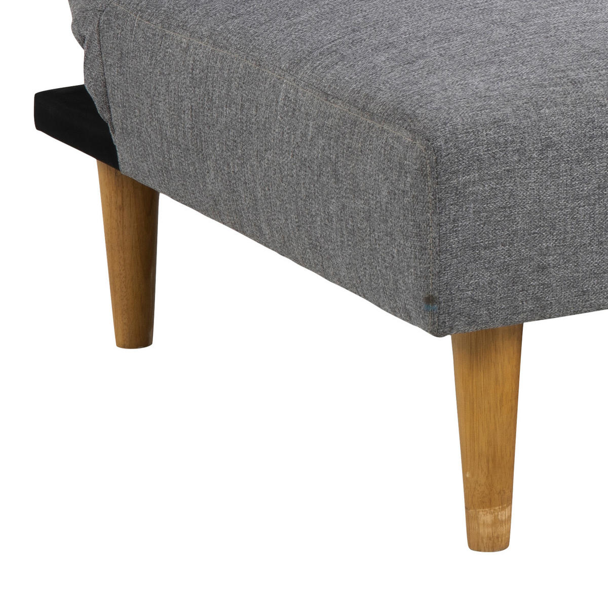 SCHLAFSOFA in Grau, Eichefarben  - Eichefarben/Grau, Design, Holz/Textil (180/74/86cm) - MID.YOU