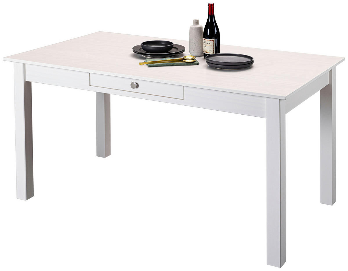 STOL ZA BLAGOVAONICU  bijela  drvo      - bijela, Konvencionalno, drvo (145/80/76cm) - MID.YOU