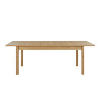 ÉTKEZŐASZTAL - tölgyfa színű, Lifestyle, faalapú anyag/fém (180+50/77/90cm) - home24
