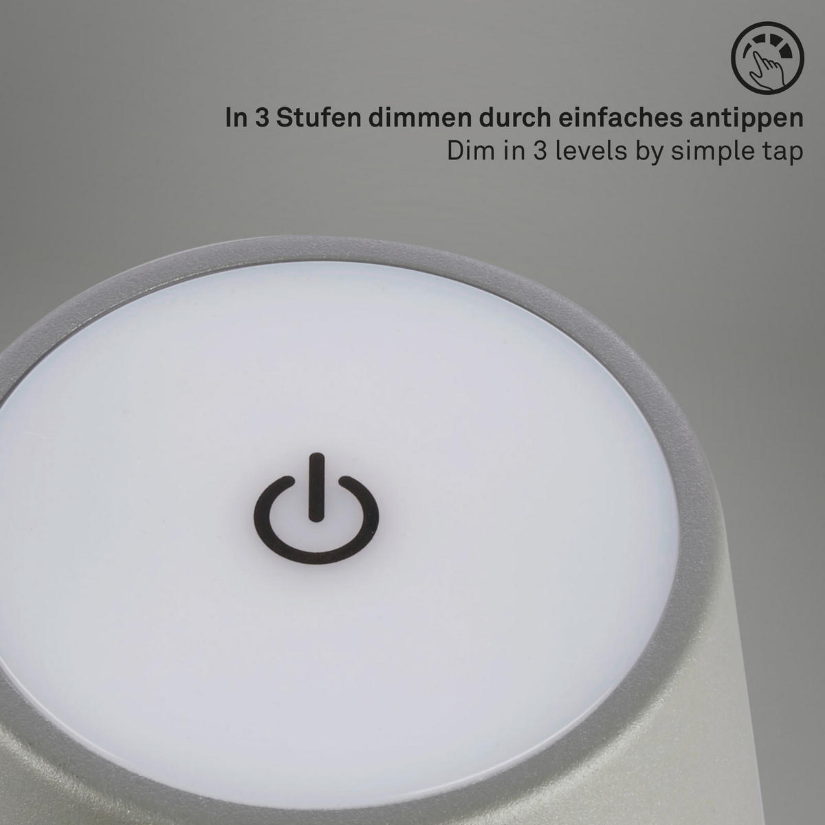 PUNJIVA STONA LAMPA - boja hroma, Trendi, metal (12/22-38cm)