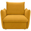 SESSEL Mikrofaser Orange    - Schwarz/Orange, Design, Kunststoff/Textil (120/100/97cm) - LOOKS by W.Joop
