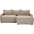 ECKSOFA in Cord Beige  - Beige/Schwarz, KONVENTIONELL, Kunststoff/Textil (217/146cm) - Carryhome