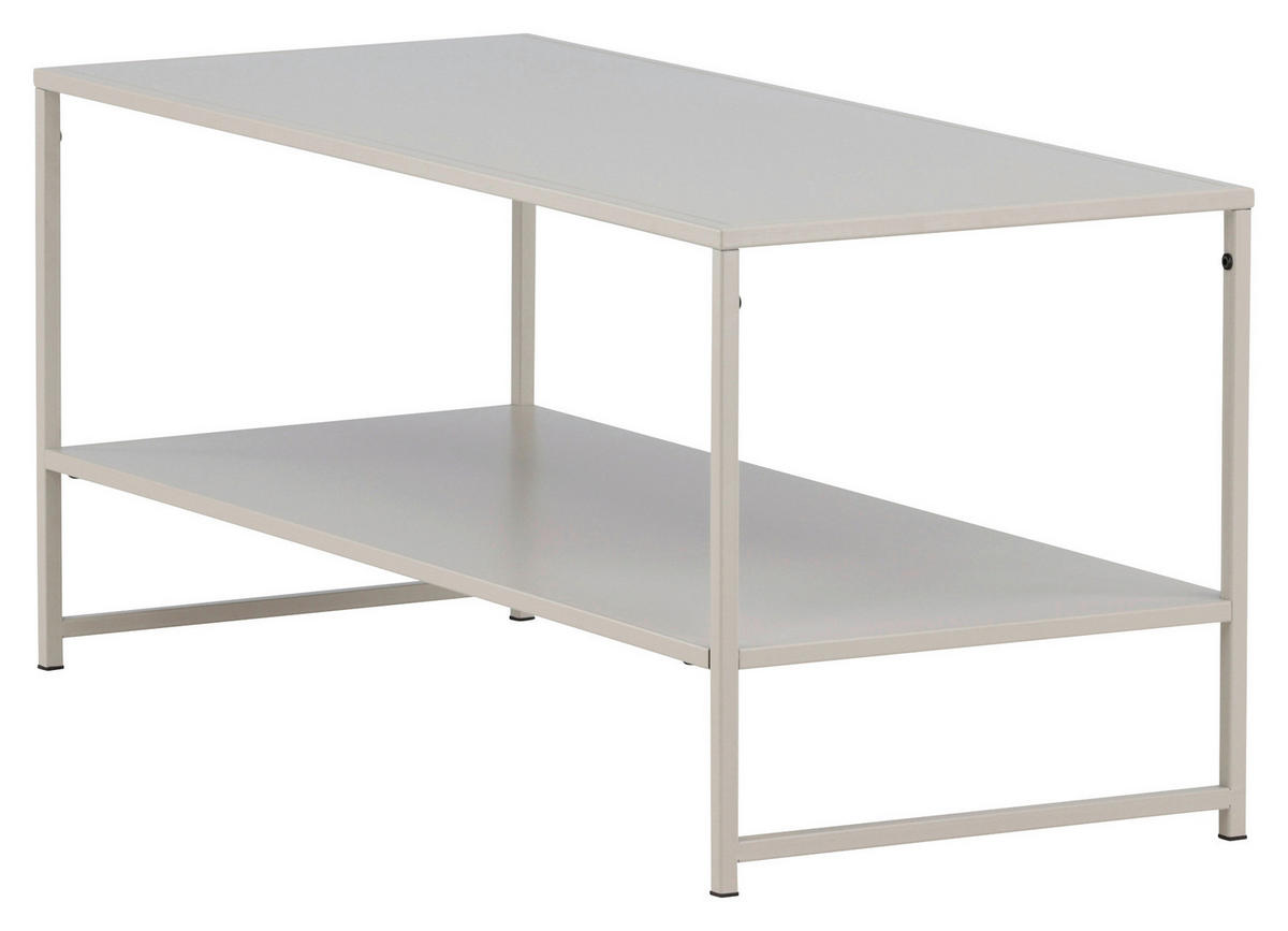 SOFFBORD i metall 102/43/45 cm  - beige, Design, metall (102/43/45cm) - Livetastic