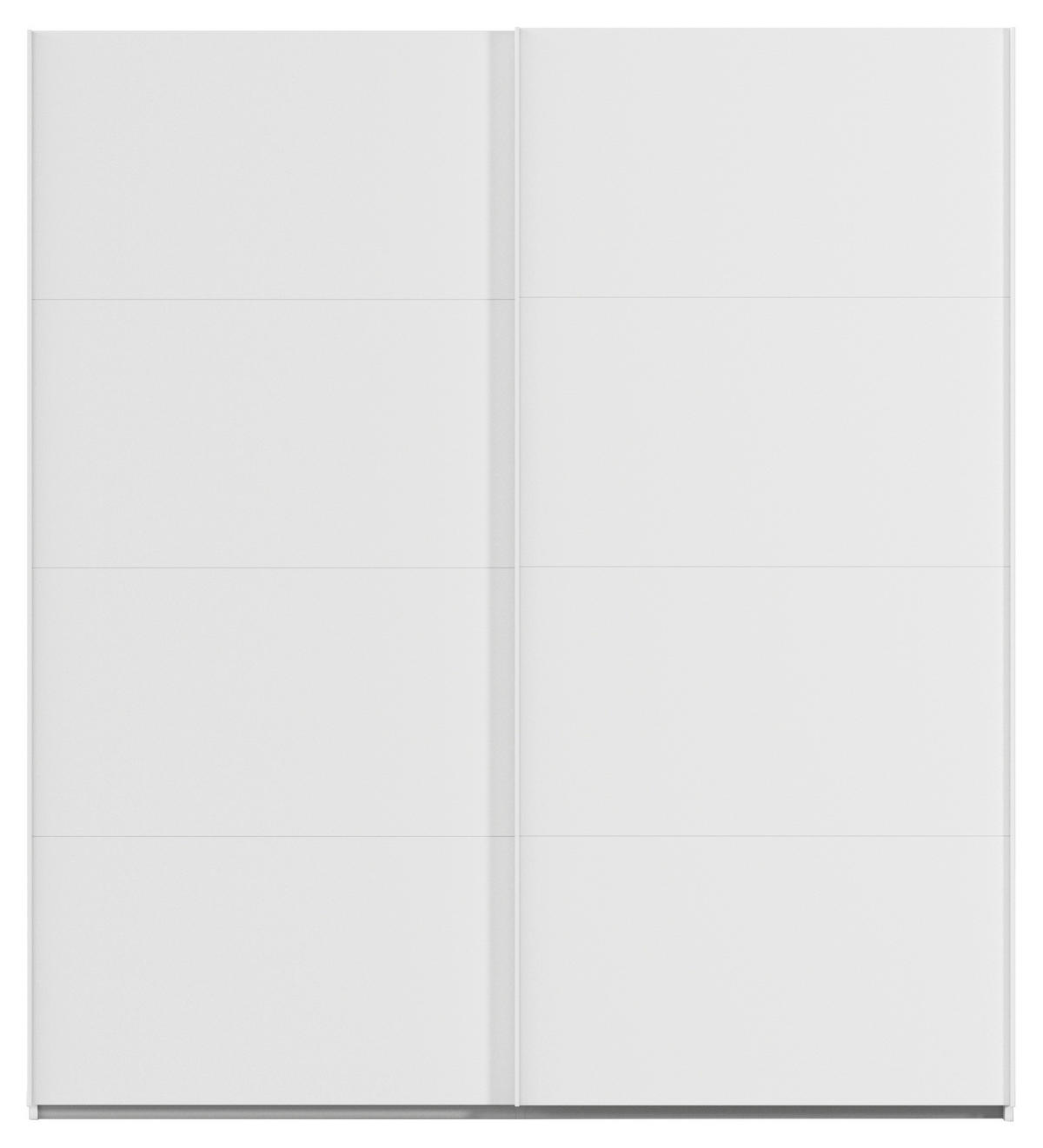 SCHWEBETÜRENSCHRANK 201/223/68 cm 2-türig Weiß  - Weiß, Design, Holzwerkstoff/Kunststoff (201/223/68cm) - Novel