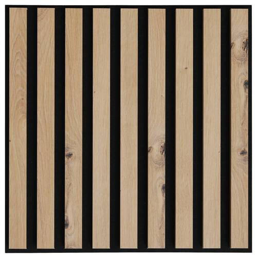 AKUSTIKPANEEL 6er-Set Nachbildung 40/40/1,8 cm 6 Stück  - Eiche Artisan, Design, Holzwerkstoff/Textil (40/40/1,8cm) - Xora