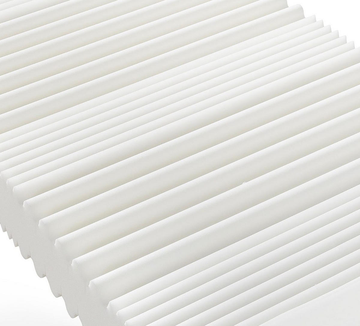 KOMFORTSCHAUMMATRATZE 100/210 cm Höhe ca. 20 cm 7 -Zonen - Weiß, Basics, Textil (100/210cm) - Xora