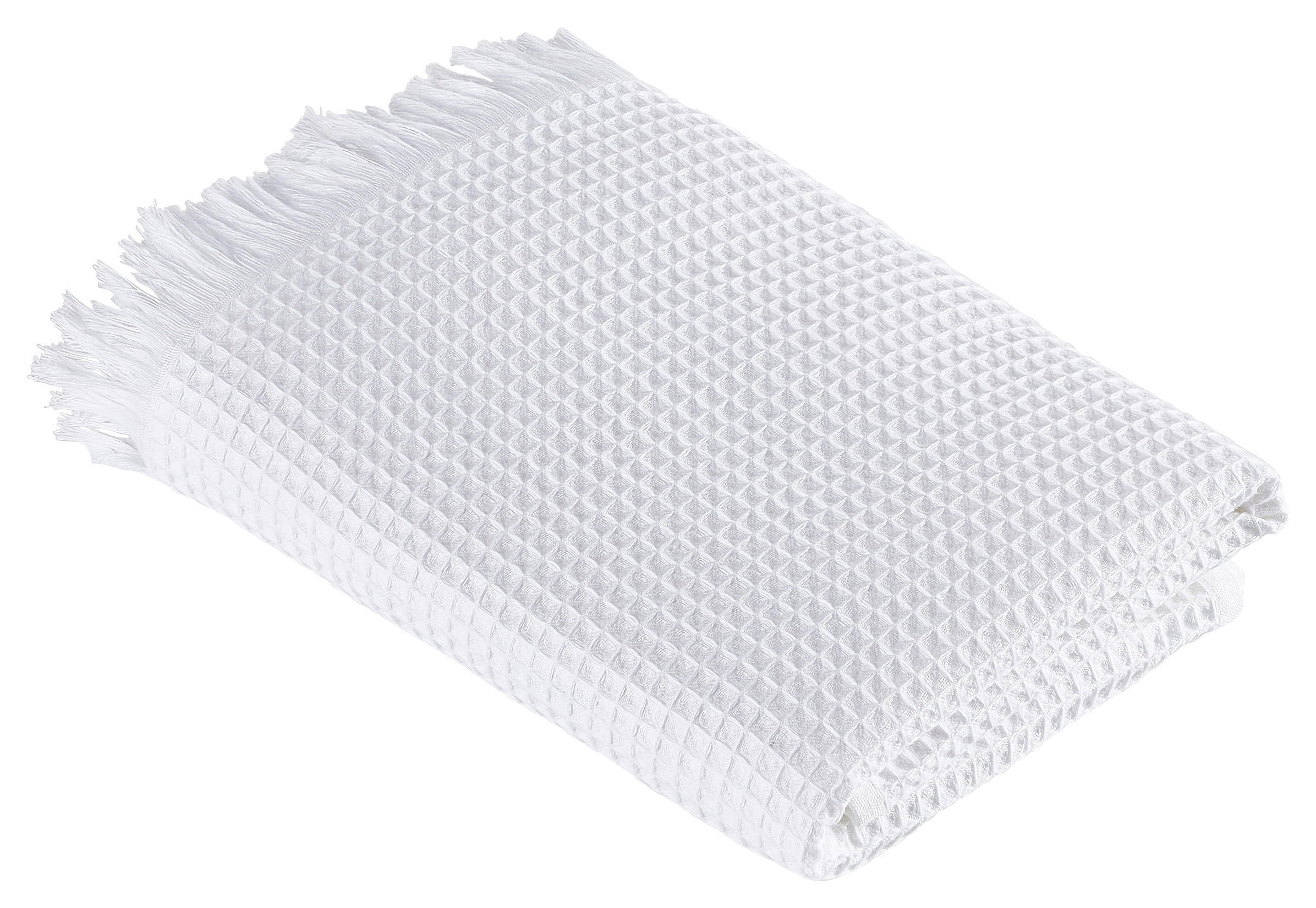 HANDTUCH Grau, Weiß  - Weiß/Grau, Basics, Textil (50cm) - Bio:Vio