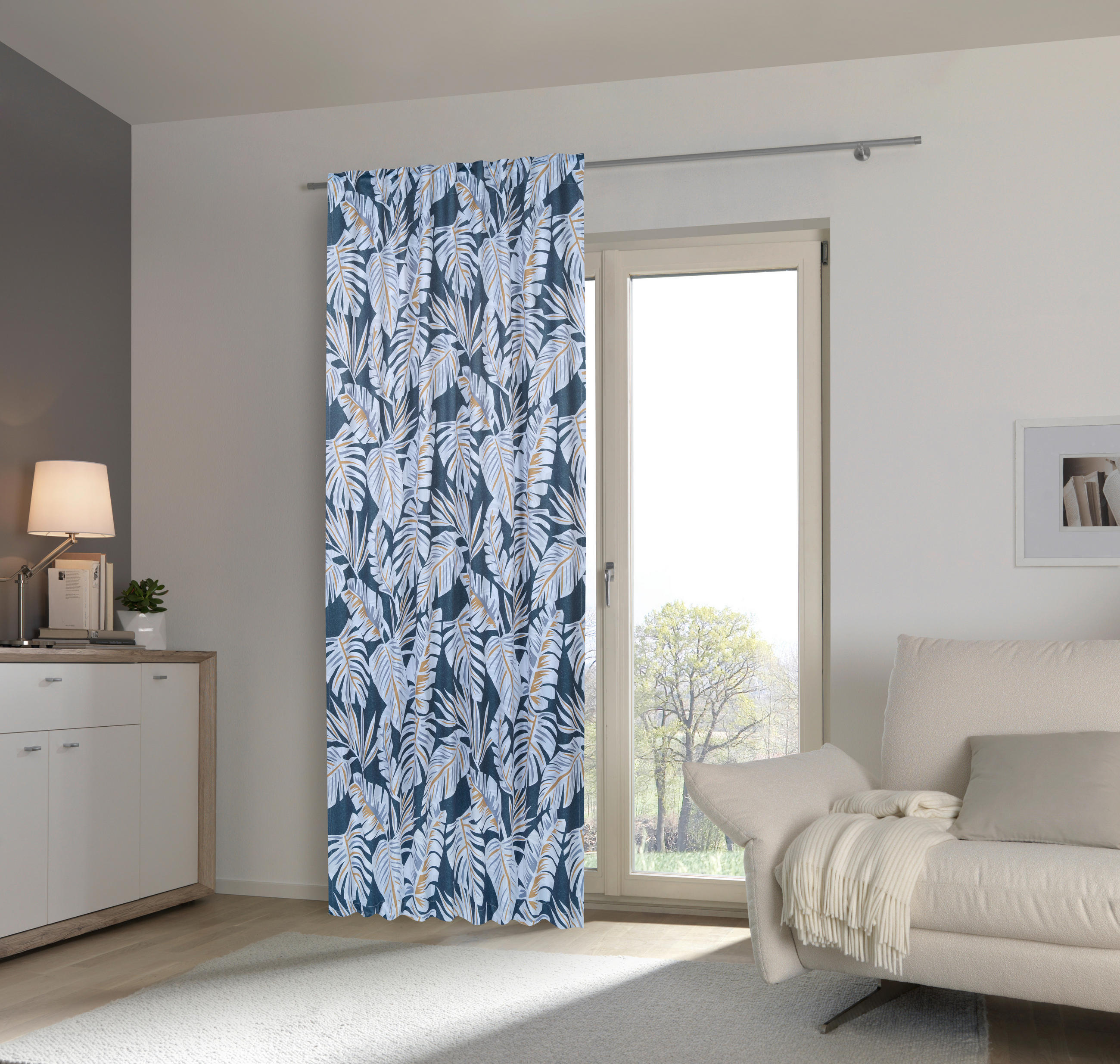 HOTOVÝ ZÁVĚS, neprůsvitné, 135/245 cm - šedá, Konvenční, textil (135/245cm) - Esposa