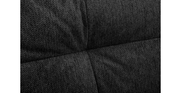 ECKSOFA Schwarz Flachgewebe  - Schwarz, Design, Textil/Metall (176/294cm) - Carryhome